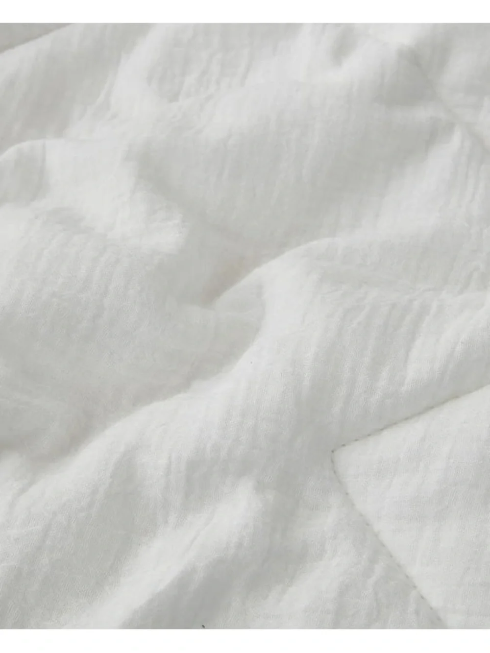 Soft White king 3 piece Quilted Comforter 100% cotton